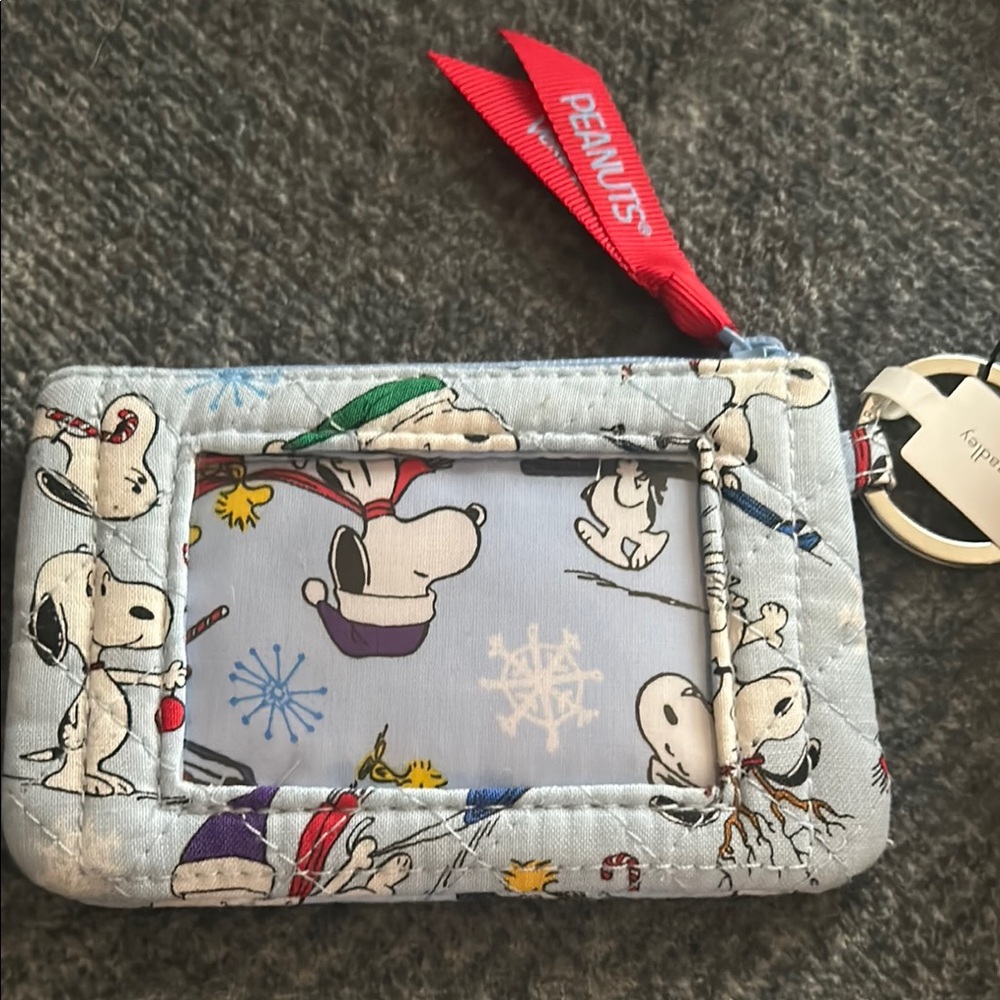 Vera Bradley Ski Slope Snoopy ID Holder